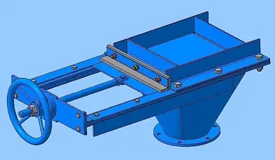 Затвор шиберный 3Ш-450х450-МР